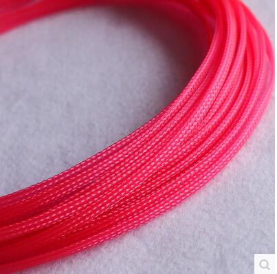 10M/1LOT 3MM 4MM 6MM 8MM 10MM 12MM 16MM Flat PET Sleeves Braided Expandable Cable Wire Snakeskin Sleeving black red blue green