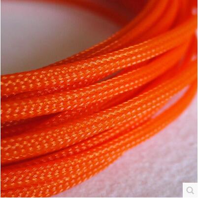 10M/1LOT 3MM 4MM 6MM 8MM 10MM 12MM 16MM Flat PET Sleeves Braided Expandable Cable Wire Snakeskin Sleeving black red blue green