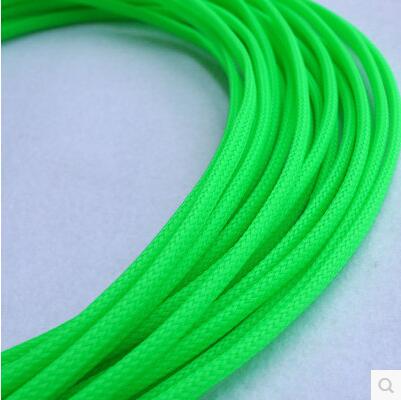 10M/1LOT 3MM 4MM 6MM 8MM 10MM 12MM 16MM Flat PET Sleeves Braided Expandable Cable Wire Snakeskin Sleeving black red blue green