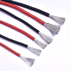 Supper Soft Heat-Resistant Red Black Silicone Cable Battery Wire 12AWG 14AWG 16 AWG 18AWG 20AWG 22AWG 24AWG 26AWG 28AWG 30AWG
