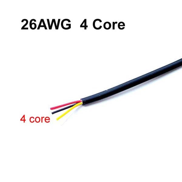 10 Meters Sheath Wire 26AWG Tin-plated Oxygen-free Copper Cable 2 core 3 4 6 8 10 core Lamp Diy Data Wire Signal Charge Line