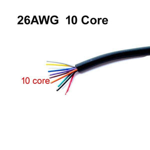 10 Meters Sheath Wire 26AWG Tin-plated Oxygen-free Copper Cable 2 core 3 4 6 8 10 core Lamp Diy Data Wire Signal Charge Line